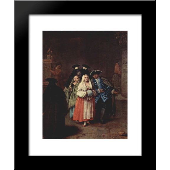 The `New World' 20x24 Framed Art Print by Pietro Longhi