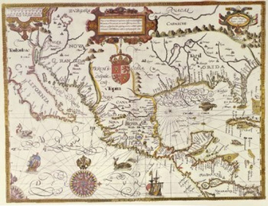 The New World ca1600 Maps Canvas Art - (18 x 24)