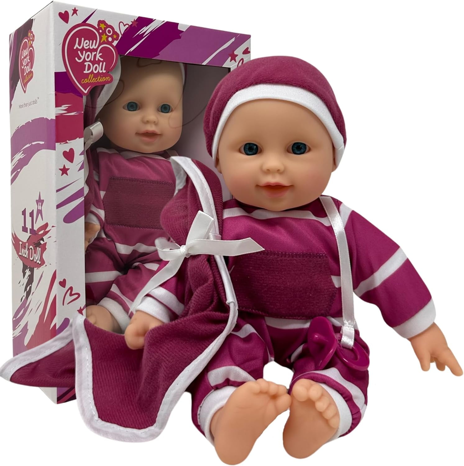 The New York Doll Collection 11 inch Soft Body Doll in Gift Box 11 Baby Doll Walmart