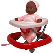 The New York Doll Collection 12 Inch African American Baby Doll Walker Set