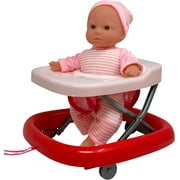The New York Doll Collection 12 Inch Hispanic Baby Doll Walker Set
