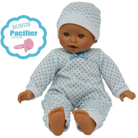 The New York Doll Collection 14 inch Soft Body Hispanic Baby Doll