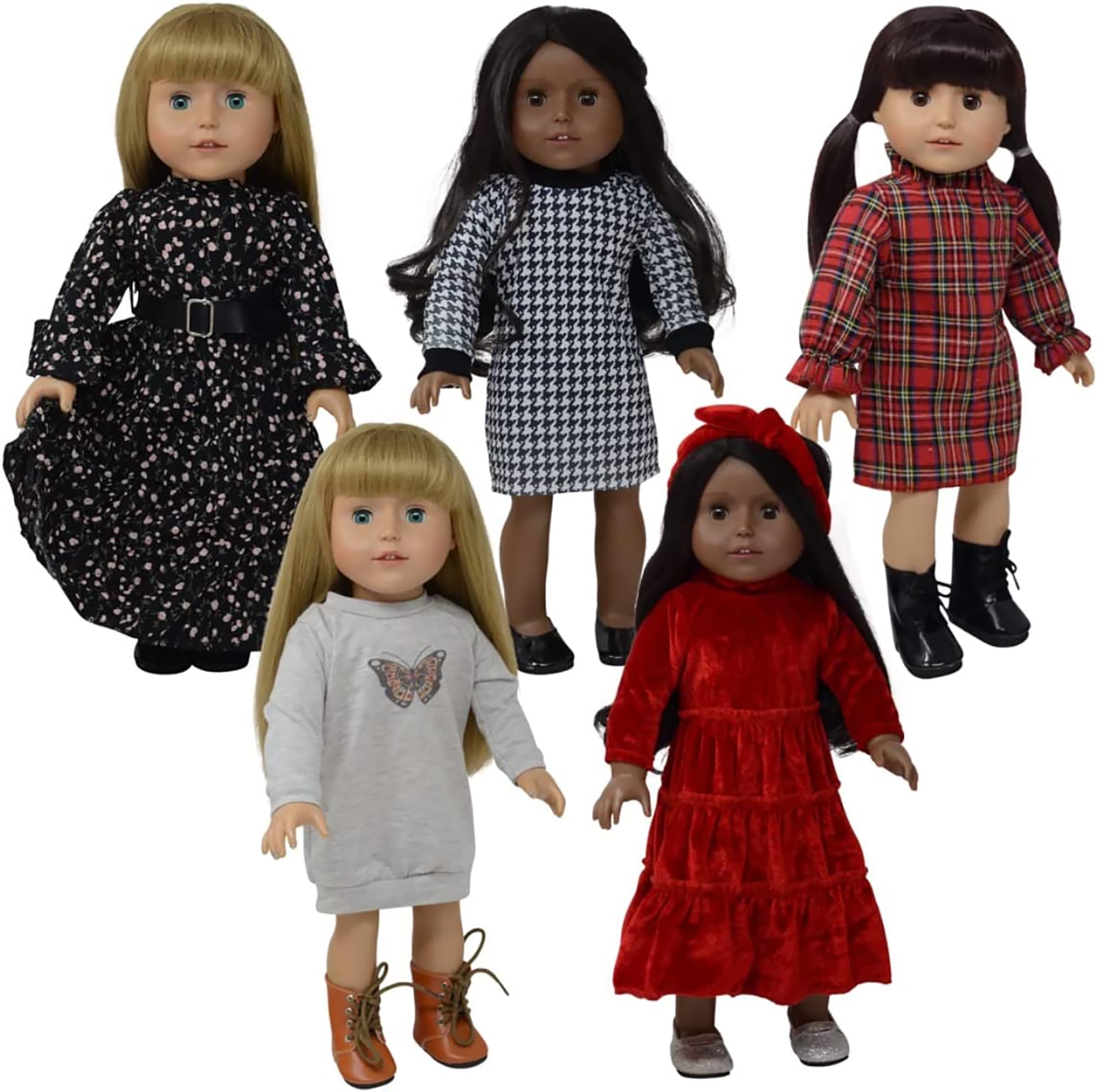 Red 2024 doll clothing