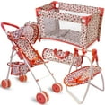 thumbnail image 1 of The New York Doll Collection 3-1 Baby Doll Furniture Set, Floral, 1 of 6