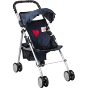The New York Doll Collection My First Doll Stroller Denim