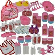 The New York Doll Collection Baby Feeding & Caring Doll Accessories, 50 Pieces