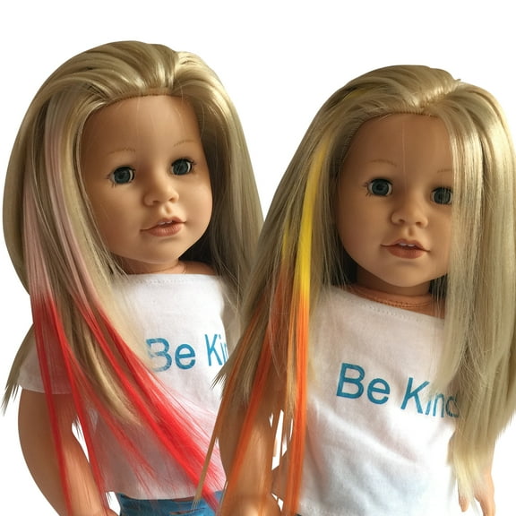 The New York Doll Collection Clip in Hair Extensions for 18 inch Dolls, for Kids