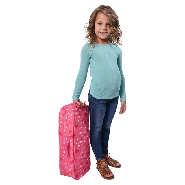 The New York Doll Collection Doll Travel Case Suitcase Storage Carrier
