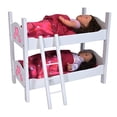 thumbnail image 1 of The New York Doll Collection Doll Wooden Bunk Bed with Ladder and Bedding, 1 of 7