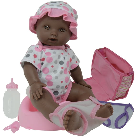 The New York Doll Collection Drink and Wet Potty Doll African American