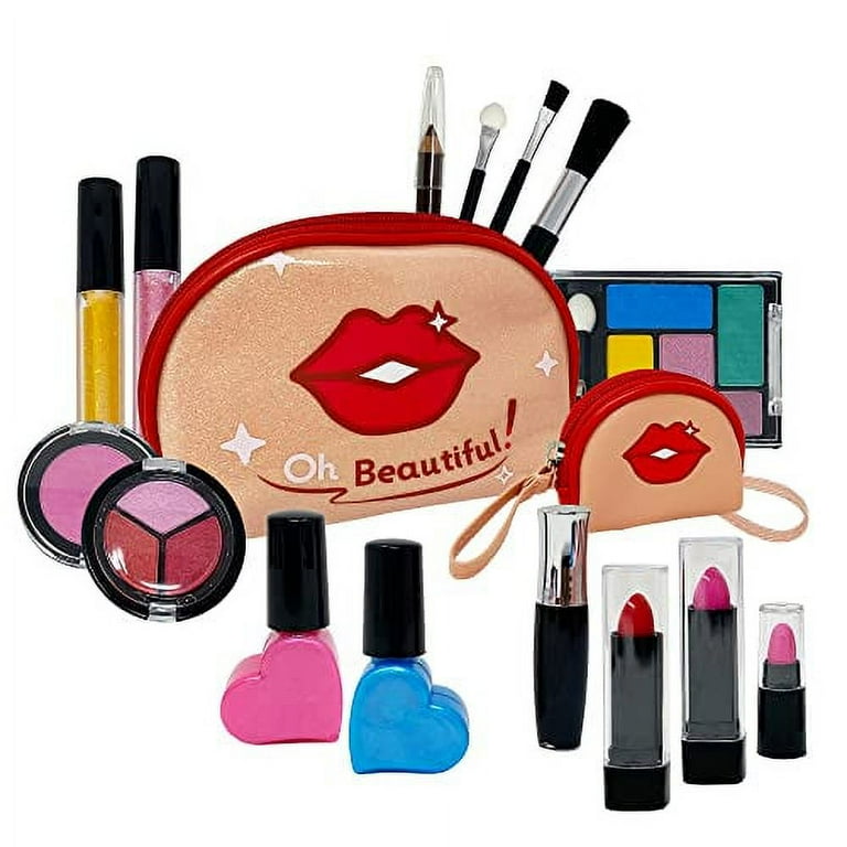 Sendida Kids Makeup Kit for Girl Gifts, 54PCS in 1 Makeup Toys