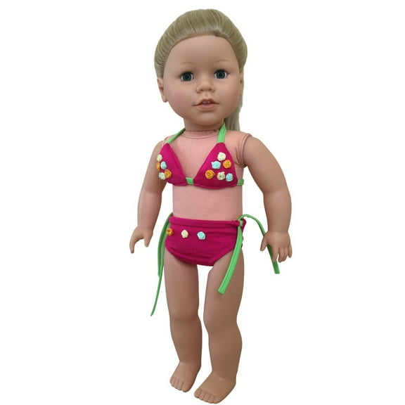 The New York Doll Collection Sweet Bikini Swim Set Fit for 18 Inch Dolls