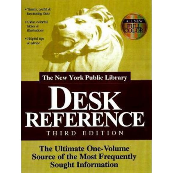 Pre-Owned The New York Public Library Desk Reference (Hardcover) 0028621697 9780028621692