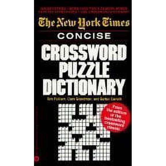Pre-Owned New York Times Concise Crossword Puzzle Dictionary (Paperback) 0446357502 9780446357500