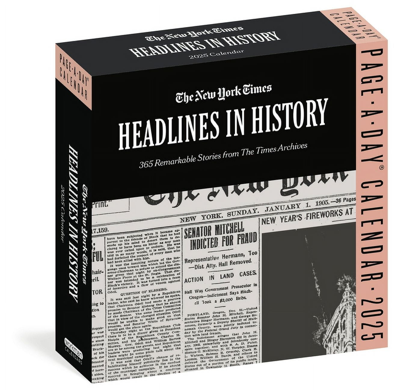 The New York Times Headlines in History Page-A-Day(r) Calendar 2025: 365 Remarkable Stories from the Times Archives, (Paperback)
