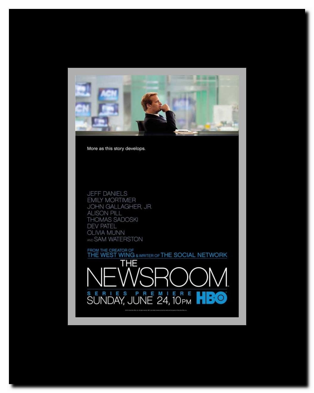 The Newsroom (TV) Framed Movie Poster