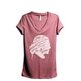 thumbnail image 1 of The Next Generation RBG Women's Fashion Relaxed V-Neck T-Shirt Tee Heather Rouge Small, 1 of 3