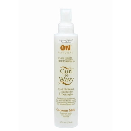 Organic Natural Curl-N-Wavy Curl Defining Conditioner and Detangler Coconut Milk 8 oz