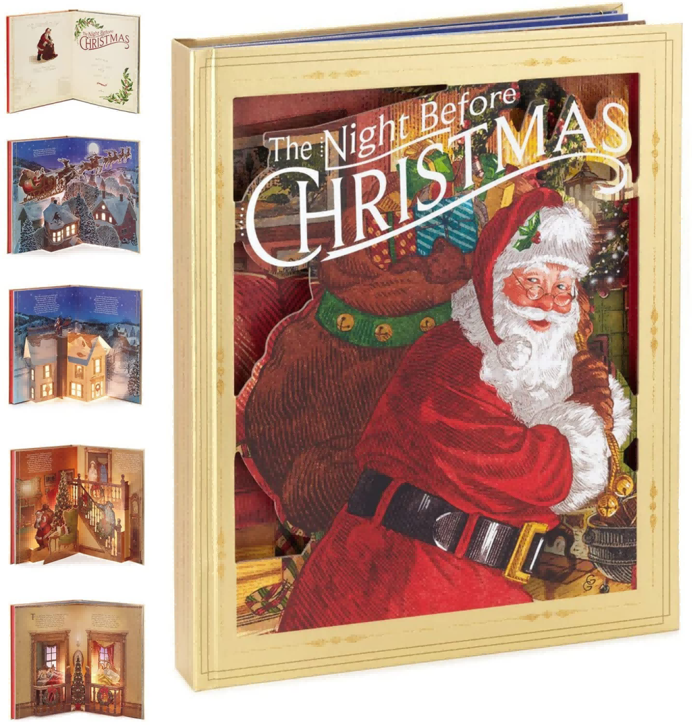 The Night Before Christmas PopUp Book with Light and Sound, Christmas