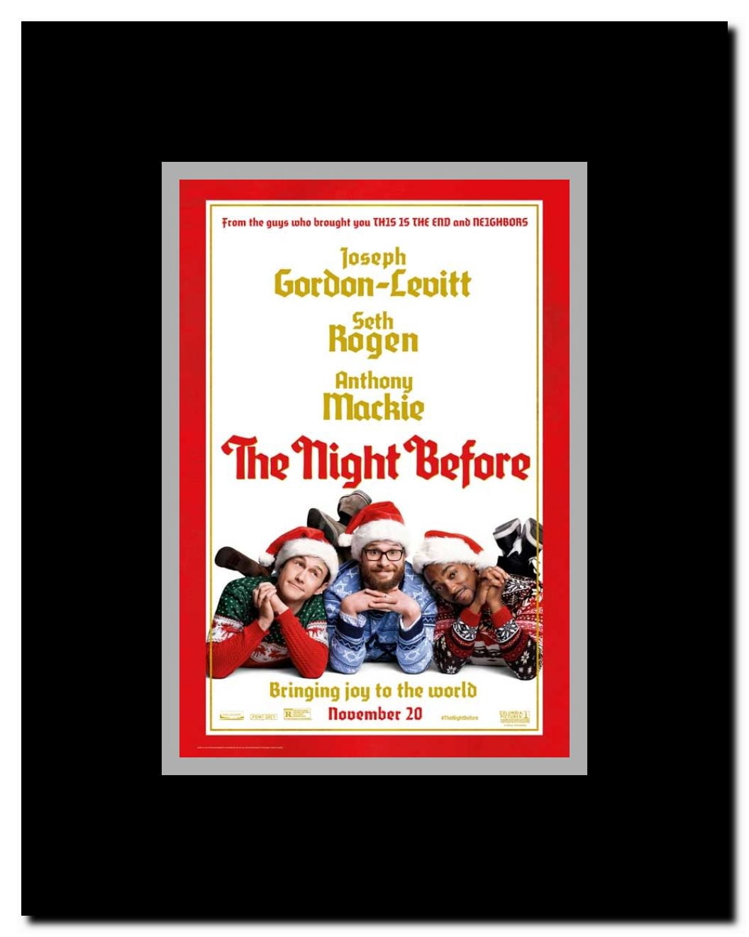 The Night Before Framed Movie Poster