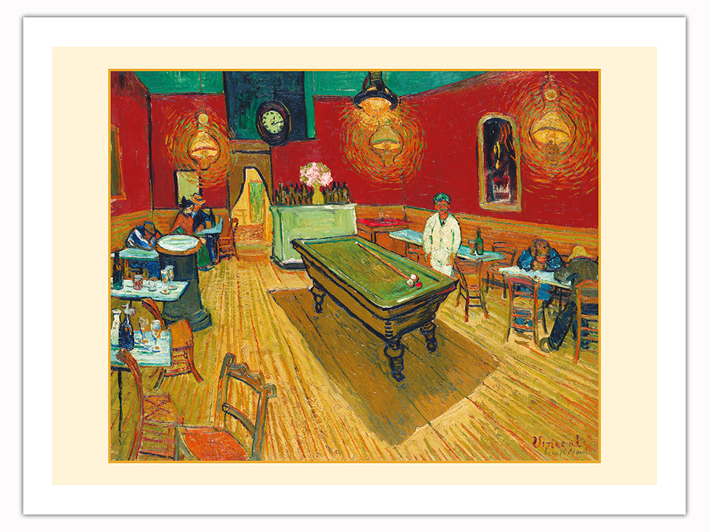 The Night Café (Le Café de Nuit) From an Original Color Painting by Vincent van Gogh c.1888