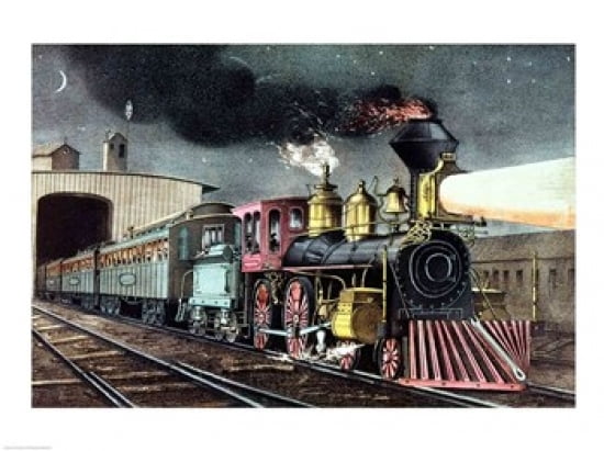 The Night Express Canvas Art - (36 x 24)