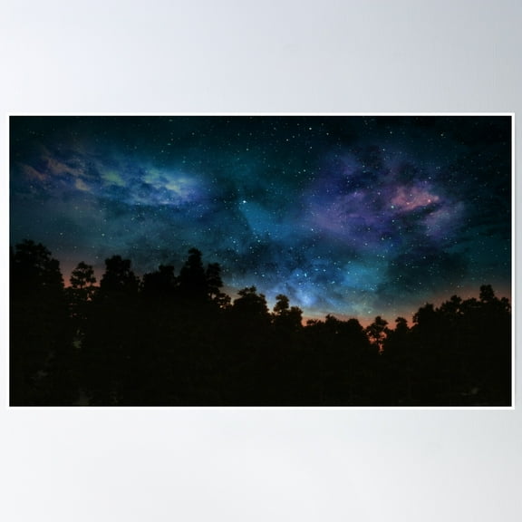 The Night Sky Poster Wall Art, Modern Wall Decor, 24x36 UNFRAMED