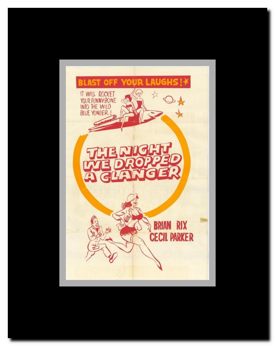 The Night We Dropped a Clanger Framed Movie Poster