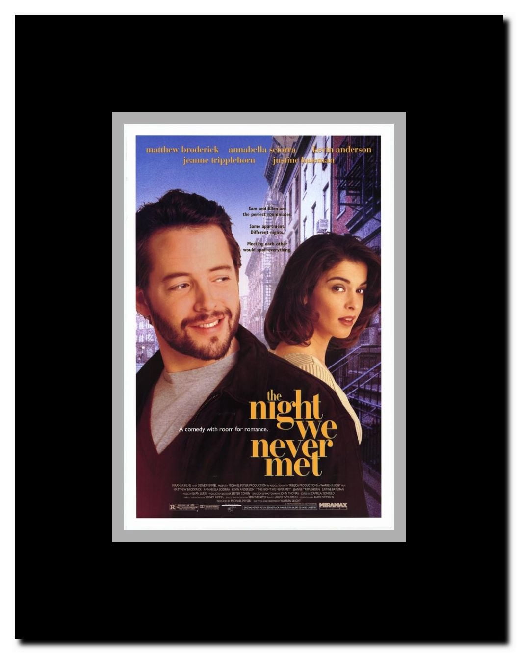 The Night We Never Met Framed Movie Poster