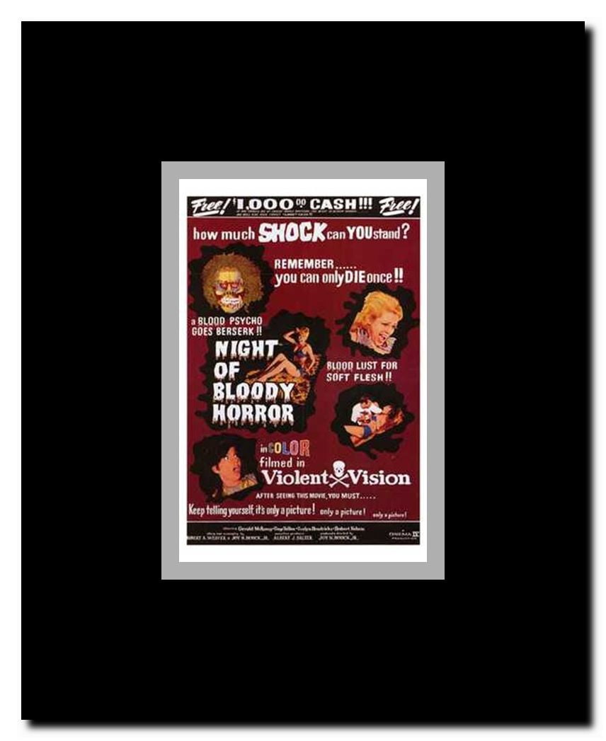 The Night of Bloody Horror Framed Movie Poster