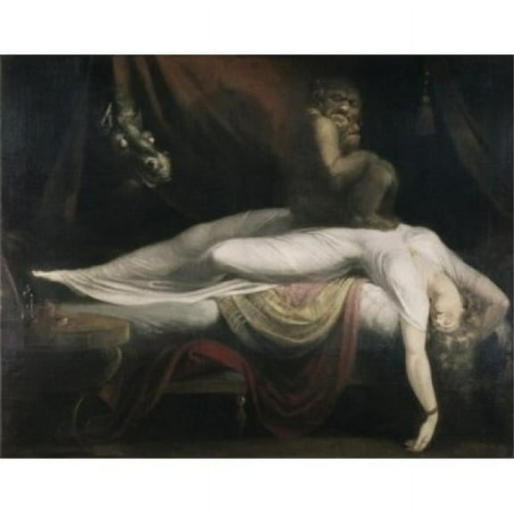 Superstock SAL2622077 The Nightmare 1781 Henry Fuseli, 1741-1825 Swiss Oil On Canvas Detroit Institute of Arts Michigan USA Poster Print, 18 x 24