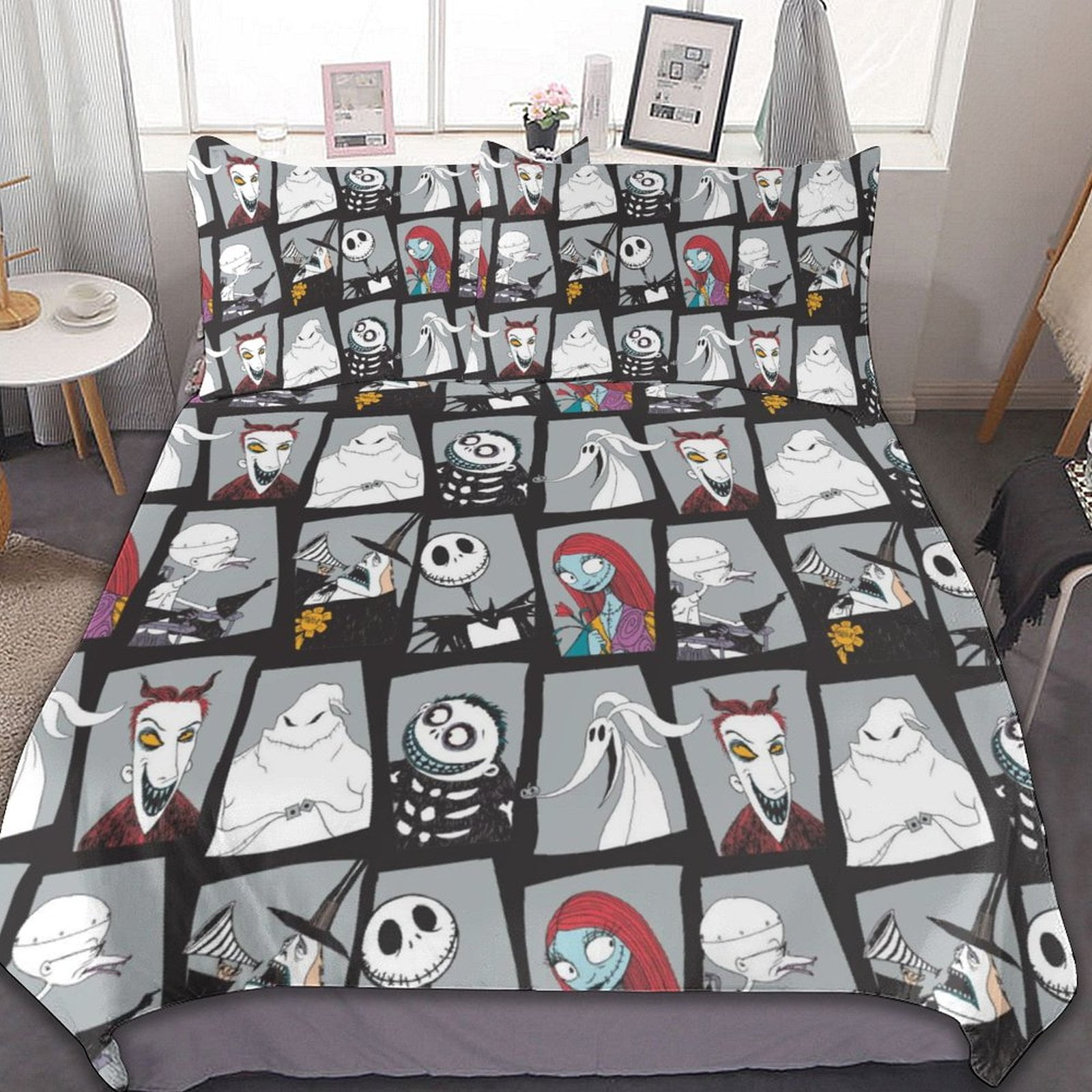 The Nightmare Before Christmas 3 Pcs Bed Sheets Set Breathable Duvet