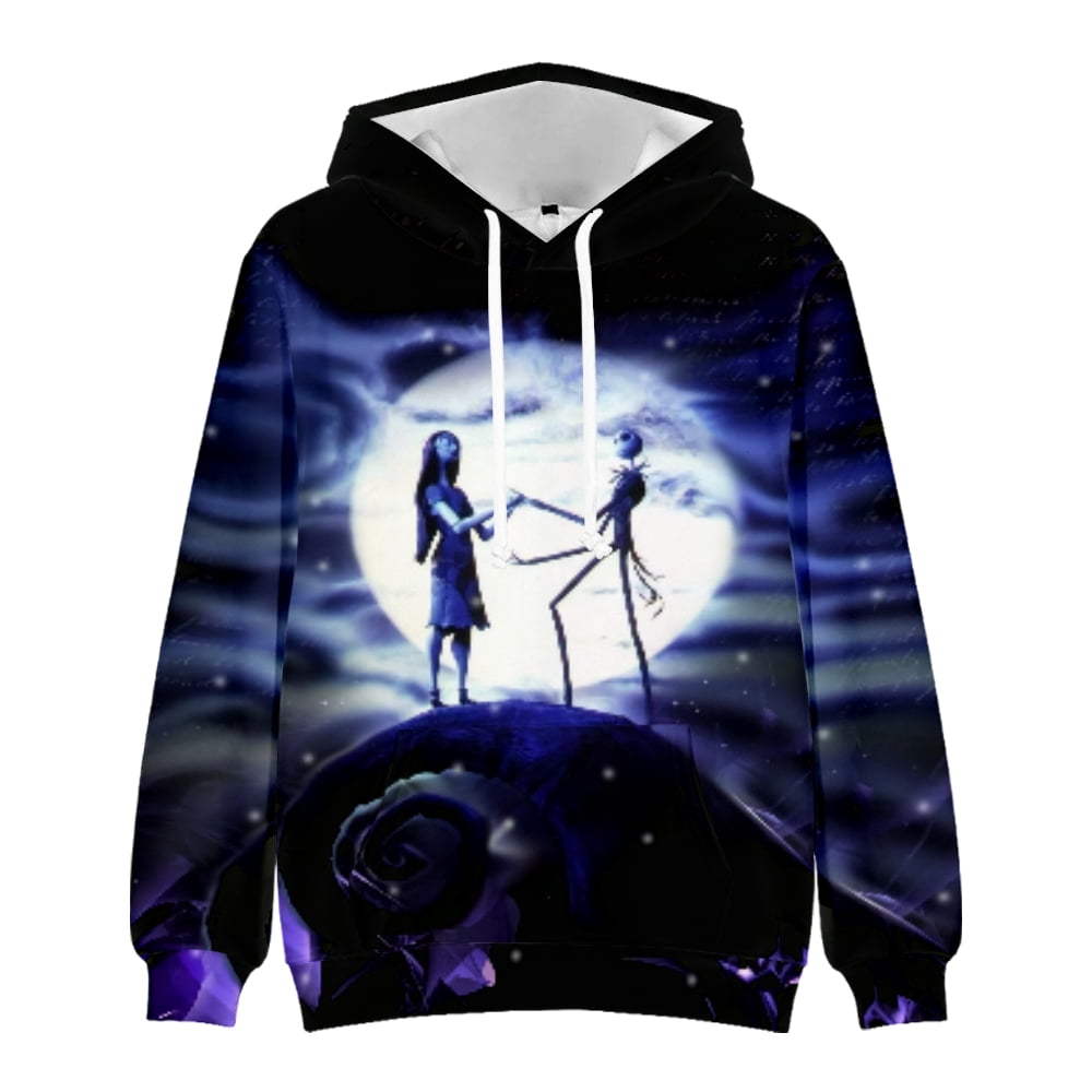 The Nightmare Before Christmas 3d Hoodies Sweatshirt women men Nightmare Before Christmas Halloween streetwear Walmart