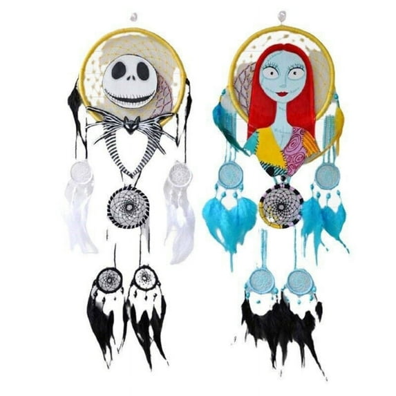The Nightmare Before Christmas 60cm Black Iron Cotton Tassel Halloween Wind Chime