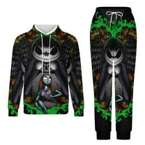 The Nightmare Before Christmas Adult Hoodies And Sweatpants Set Sweatshirts Jogger Pants 2 Pcs Hooded Hoody Tracksuits Set Suit Winter Daily Unisex Sweatsuit