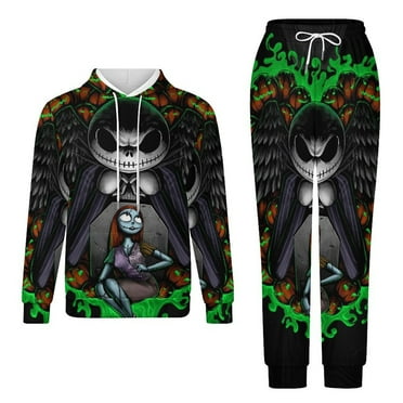 The Nightmare Before Christmas Adult Hoodies And Sweatpants Set Sweatshirts Jogger Pants 2 Pcs Hooded Hoody Tracksuits Set Suit Winter Daily Unisex Sweatsuit