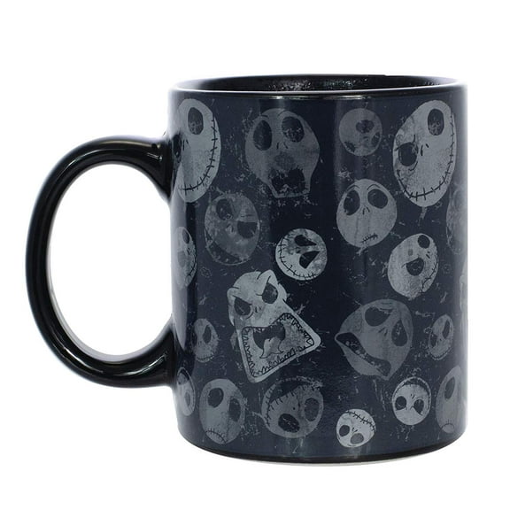 The Nightmare Before Christmas All Hail King Jack - Appearing Heads Heat Reveal Ceramic Mug - 11 oz