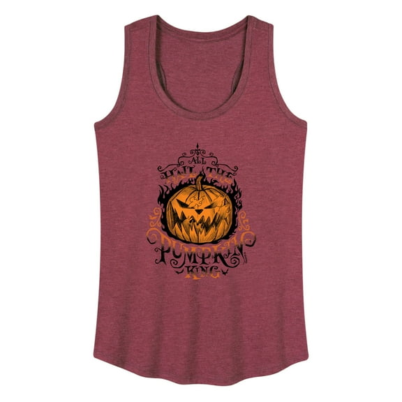 The Nightmare Before Christmas - All Hail Pumpkin King - Women's Racerback Tank Top