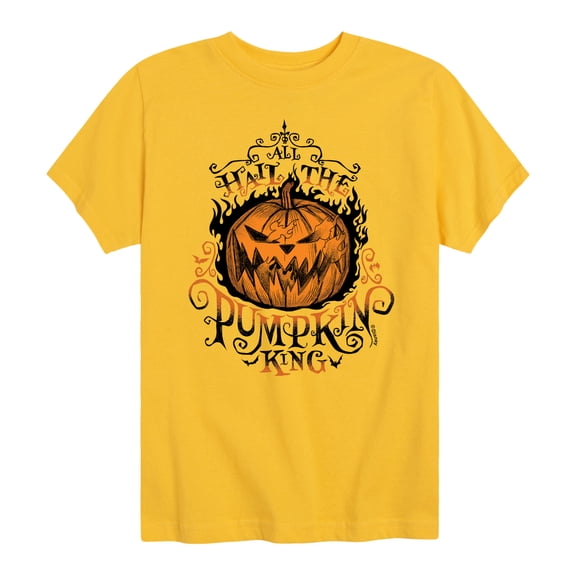 The Nightmare Before Christmas - All Hail Pumpkin King - Youth Short Sleeve Graphic T-Shirt