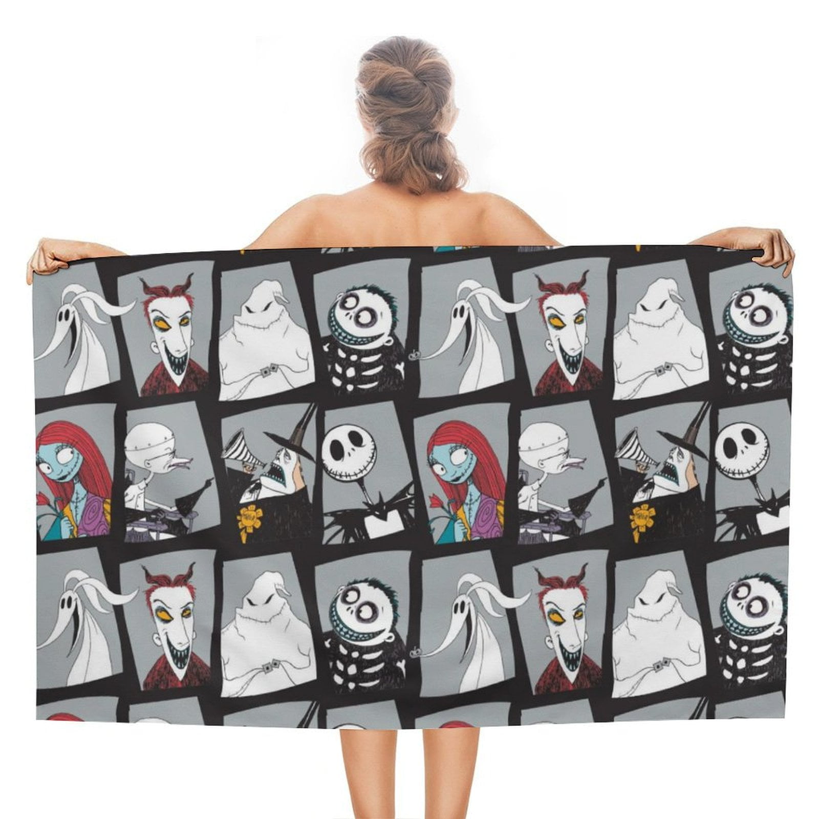 The Nightmare Before Christmas Bath Throw Towel Quick Dry Towel for ...