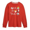 thumbnail image 1 of The Nightmare Before Christmas - Beach Crew Grid  - Toddler And Youth Long Sleeve Graphic T-Shirt, 1 of 5