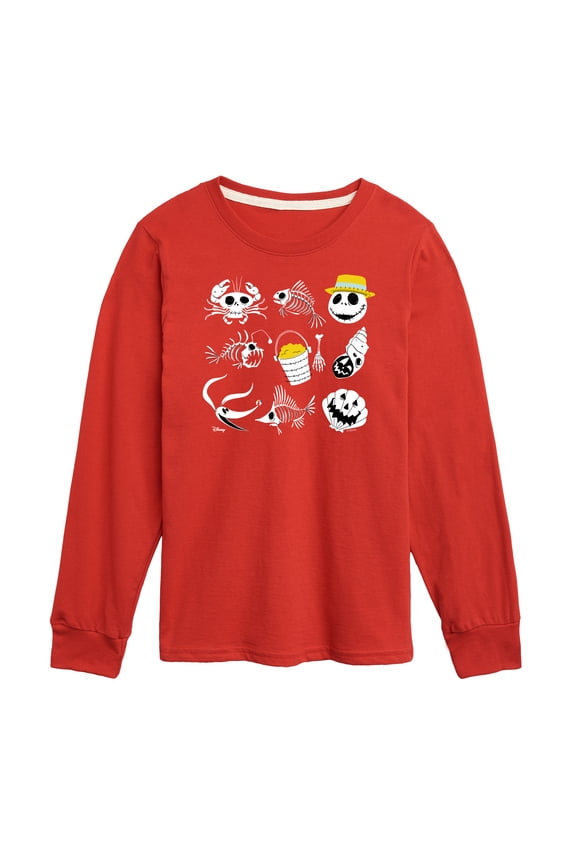 - Beach Crew Grid - Toddler And Youth Long Sleeve Graphic T-Shirt