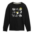 thumbnail image 1 of The Nightmare Before Christmas - Beach Crew Grid  - Toddler And Youth Long Sleeve Graphic T-Shirt, 1 of 5
