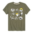 thumbnail image 1 of The Nightmare Before Christmas - Beach Crew Grid  - Toddler And Youth Short Sleeve Graphic T-Shirt, 1 of 5