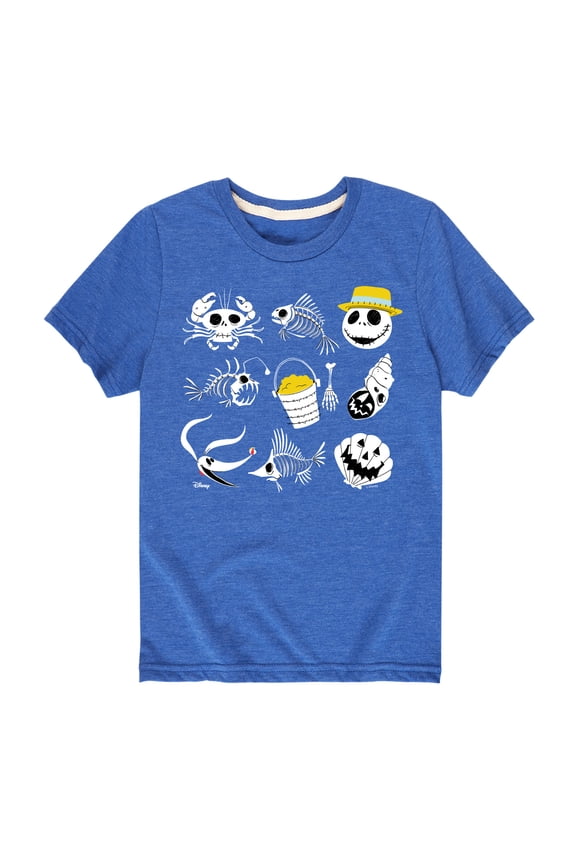 - Beach Crew Grid - Toddler And Youth Short Sleeve Graphic T-Shirt