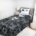 thumbnail image 1 of The Nightmare Before Christmas Bedding Sheet Set 4 pcs Twin Bed in Bag Set for Kids - Reversible Comforter, Flat Sheet, Fitted Sheet & Pillowcase, 1 of 9