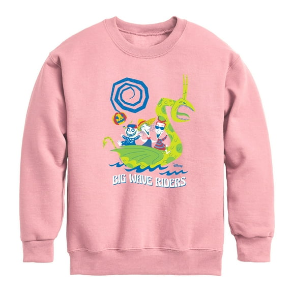 The Nightmare Before Christmas - Big Wave Riders  - Toddler And Youth Crewneck Fleece Sweatshirt