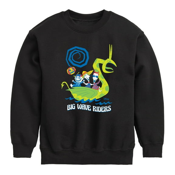 The Nightmare Before Christmas - Big Wave Riders - Toddler And Youth Crewneck Fleece Sweatshirt
