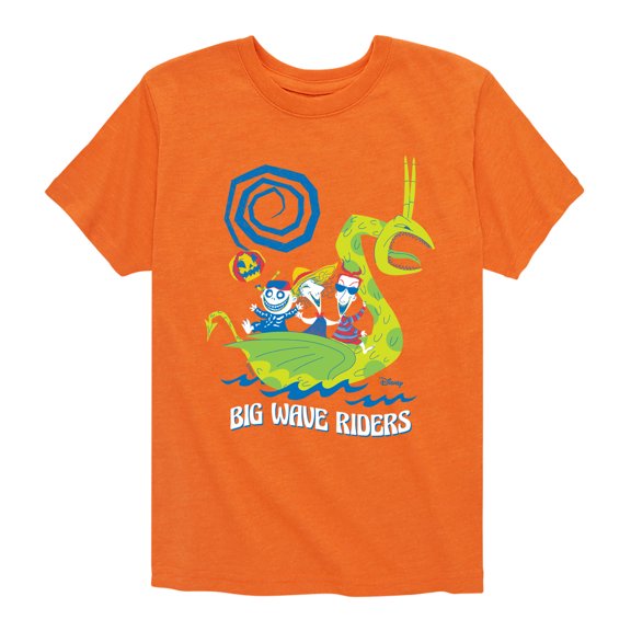 The Nightmare Before Christmas - Big Wave Riders - Toddler And Youth Short Sleeve Graphic T-Shirt