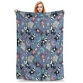 thumbnail image 1 of The Nightmare Before Christmas Blanket Flannel Blanket - Anime Light comfort blanket cartoon blanket Super Soft and Warm for All Seasons 40x30, 1 of 9